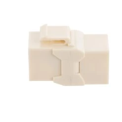CAT6A UTP Inline Keystone Coupler, 10 Pack, Ivory -Server Cabinet Accessories 00407220 3 87105.1677687875
