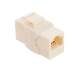 CAT6A UTP Inline Keystone Coupler, 10 Pack, Ivory -Server Cabinet Accessories 00407220 4 03359.1677687875