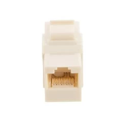 CAT6A UTP Inline Keystone Coupler, 10 Pack, Ivory -Server Cabinet Accessories 00407220 5 24063.1677687875