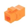 CAT6A UTP Inline Keystone Coupler, 10 Pack, Orange 2 CAT6A UTP Inline Keystone Coupler, 10 Pack, Orange -Server Cabinet Accessories 00407223 1 99274.1677687883