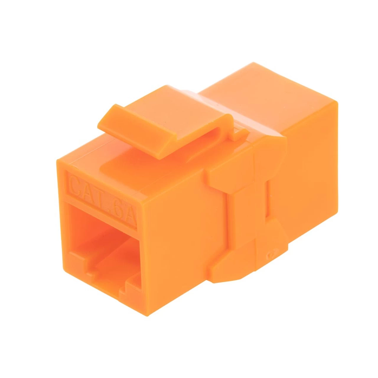 CAT6A UTP Inline Keystone Coupler, 10 Pack, Orange 3 CAT6A UTP Inline Keystone Coupler, 10 Pack, Orange