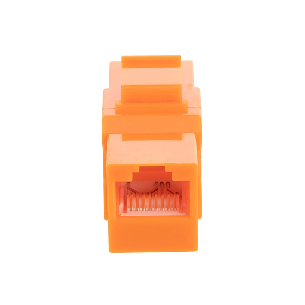 CAT6A UTP Inline Keystone Coupler, 10 Pack, Orange 7 CAT6A UTP Inline Keystone Coupler, 10 Pack, Orange - Image 5