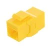 CAT6A UTP Inline Keystone Coupler, 15 Pack, Yellow