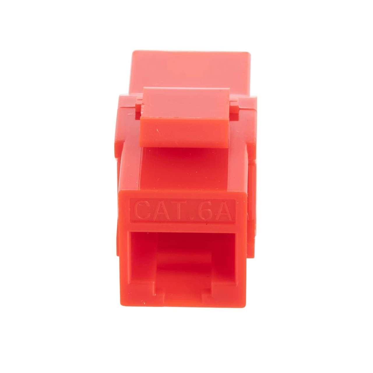 CAT6A UTP Inline Keystone Coupler, 15 Pack, Red 4 CAT6A UTP Inline Keystone Coupler, 15 Pack, Red - Image 2