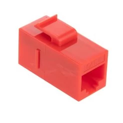 CAT6 UTP Inline Keystone Coupler, 15 Pack, Red 10 CAT6 UTP Inline Keystone Coupler, 15 Pack, Red -Server Cabinet Accessories 00407238 4 79290.1677687925