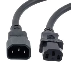 HD CPU/PDU Power Cord - C14 To C13 - 15 A, 3FT -Server Cabinet Accessories 00407242 3 01801.1692646096