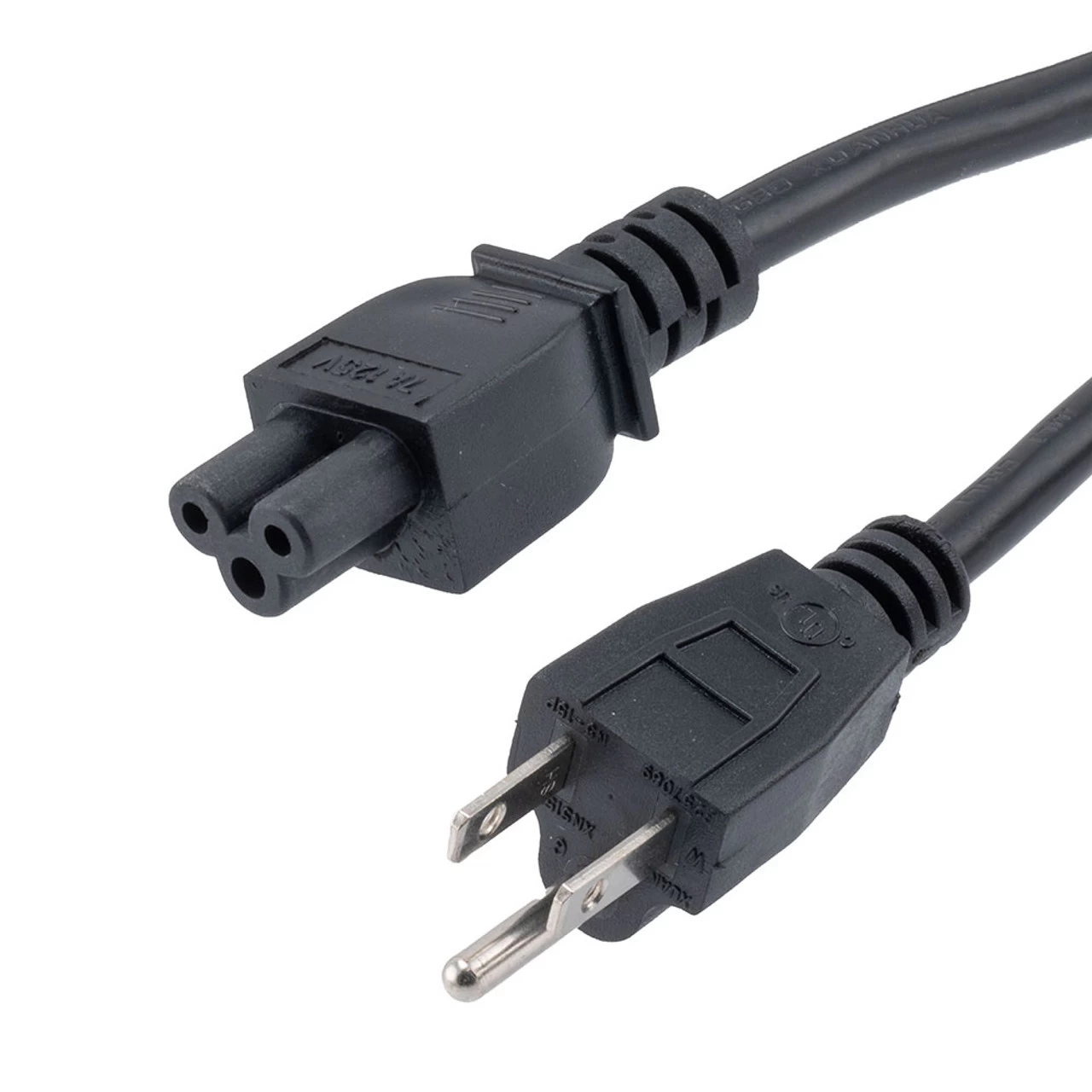 Laptop Power Cord- NEMA 5-15P To C5-10 Amp, 10FT 3 Laptop Power Cord- NEMA 5-15P To C5-10 Amp, 10FT