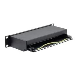 NavePoint 10 Inch Wide 12-Port CAT6A STP Patch Panel, 1U Black 9 NavePoint 10 Inch Wide 12-Port CAT6A STP Patch Panel, 1U Black -Server Cabinet Accessories 00407267 3 46151.1693246549