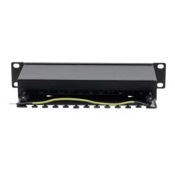 NavePoint 10 Inch Wide 12-Port CAT6A STP Patch Panel, 1U Black 10 NavePoint 10 Inch Wide 12-Port CAT6A STP Patch Panel, 1U Black -Server Cabinet Accessories 00407267 4 14149.1693246549