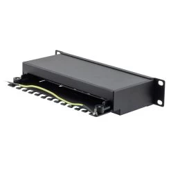 NavePoint 10 Inch Wide 12-Port CAT6A STP Patch Panel, 1U Black 11 NavePoint 10 Inch Wide 12-Port CAT6A STP Patch Panel, 1U Black -Server Cabinet Accessories 00407267 5 98902.1693246549