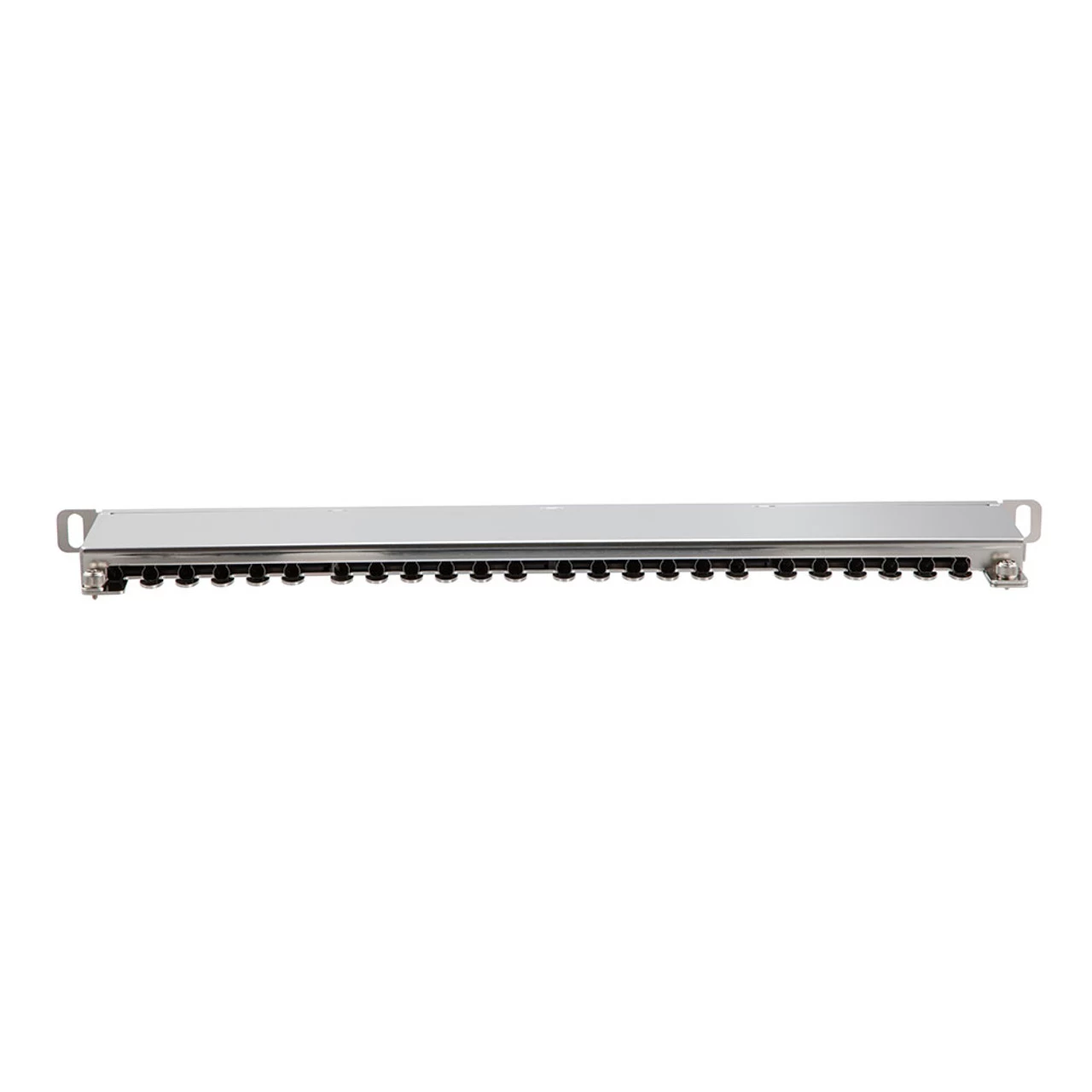 NavePoint 19-inch Wide 24-Port CAT6A Shielded Patch Panel, 0.5U, Silver 6 NavePoint 19-inch Wide 24-Port CAT6A Shielded Patch Panel, 0.5U, Silver - Image 4