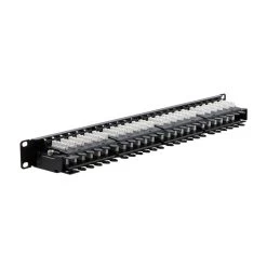 NavePoint 19-inch Wide 48-Port CAT6A Unshielded Patch Panel, 1U, Black 9 NavePoint 19-inch Wide 48-Port CAT6A Unshielded Patch Panel, 1U, Black -Server Cabinet Accessories 00407271 3 91259.1686078337