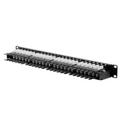 NavePoint 19-inch Wide 48-Port CAT6A Unshielded Patch Panel, 1U, Black 11 NavePoint 19-inch Wide 48-Port CAT6A Unshielded Patch Panel, 1U, Black -Server Cabinet Accessories 00407271 5 36824.1686078336