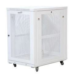18U Mid Depth 33" (840mm) Networking Cabinet Bright White