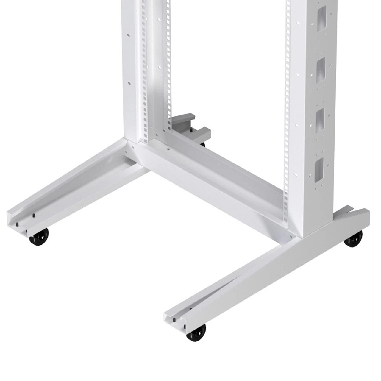 22U 2-Post Open Frame Rack, White 4 22U 2-Post Open Frame Rack, White - Image 2