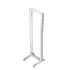 42U 2-Post Open Frame Rack, White
