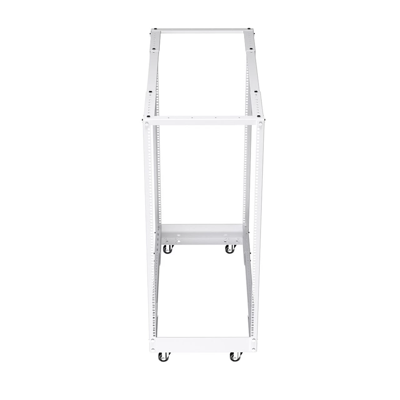 25U Adjustable Depth 4-Post Open Frame, White 5 25U Adjustable Depth 4-Post Open Frame, White - Image 4
