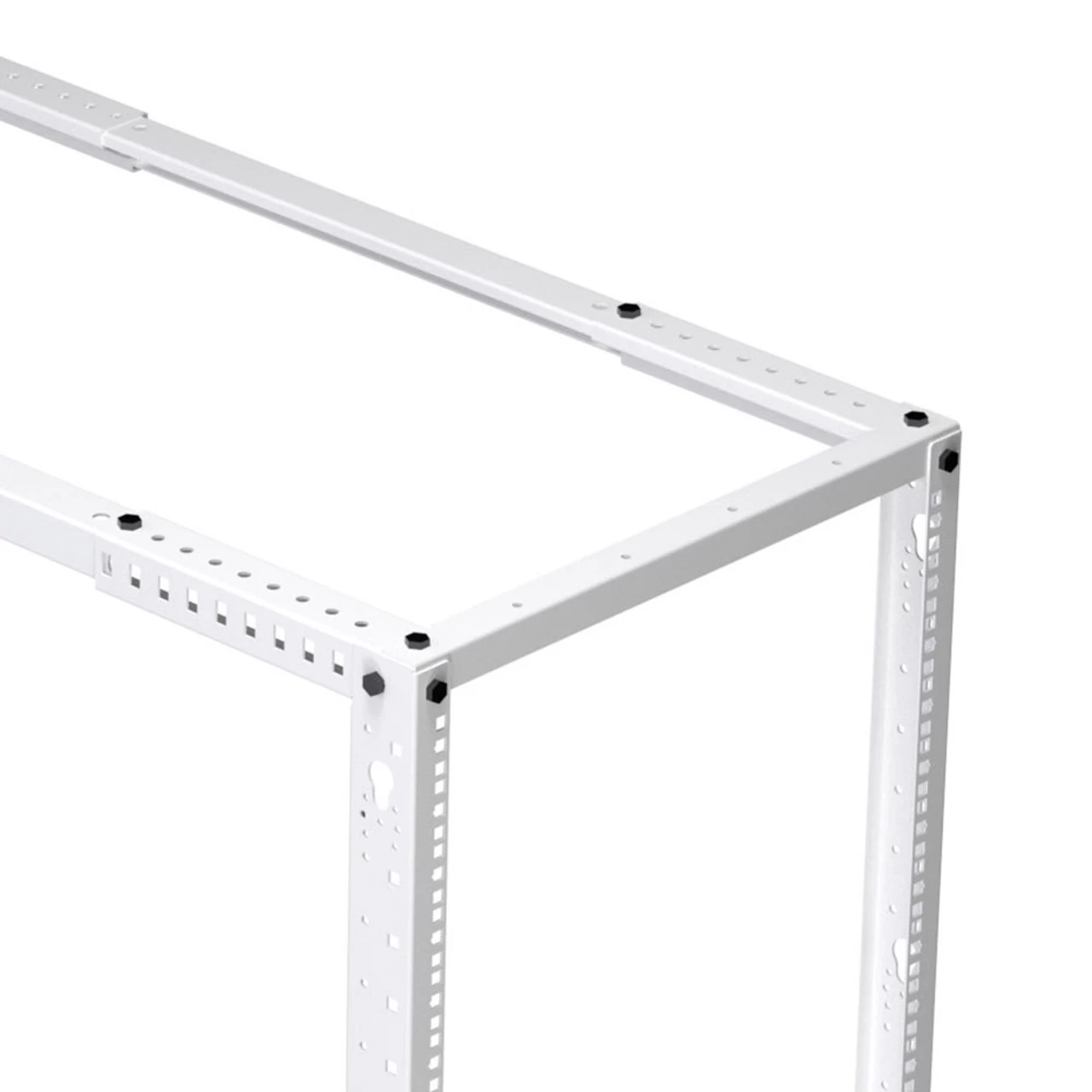 37U Adjustable Depth 4-Post Open Frame, White 7 37U Adjustable Depth 4-Post Open Frame, White - Image 5