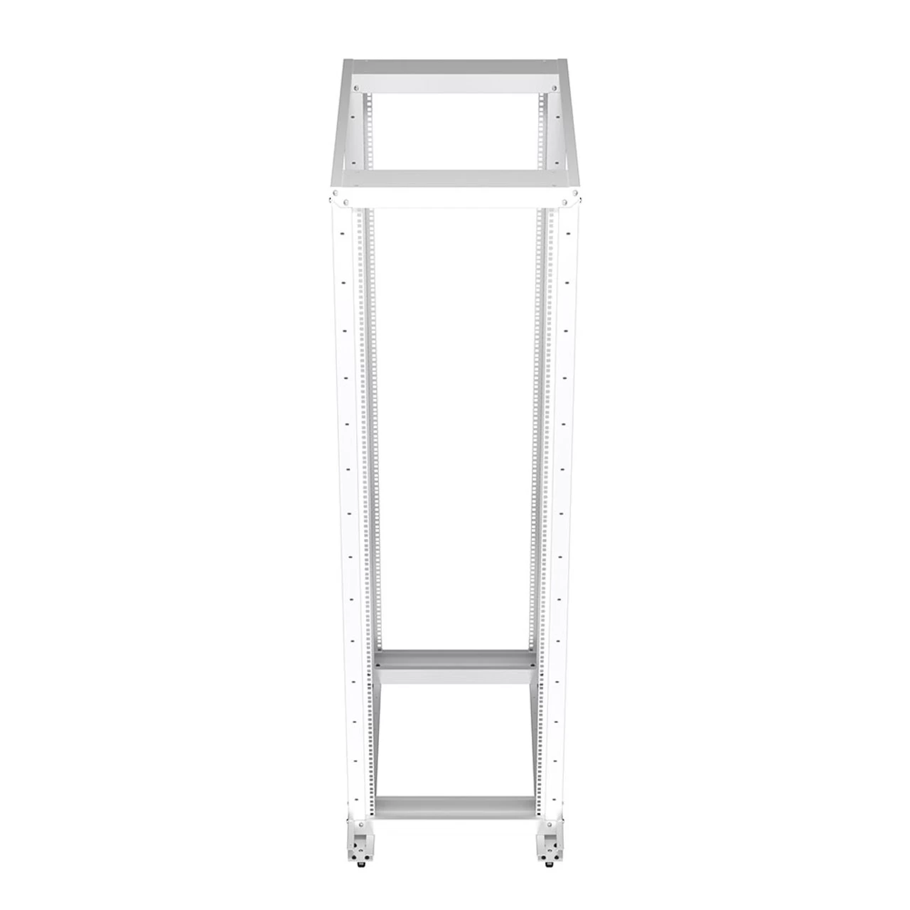 42U Adjustable Depth 4-Post Open Frame, White 7 42U Adjustable Depth 4-Post Open Frame, White - Image 5