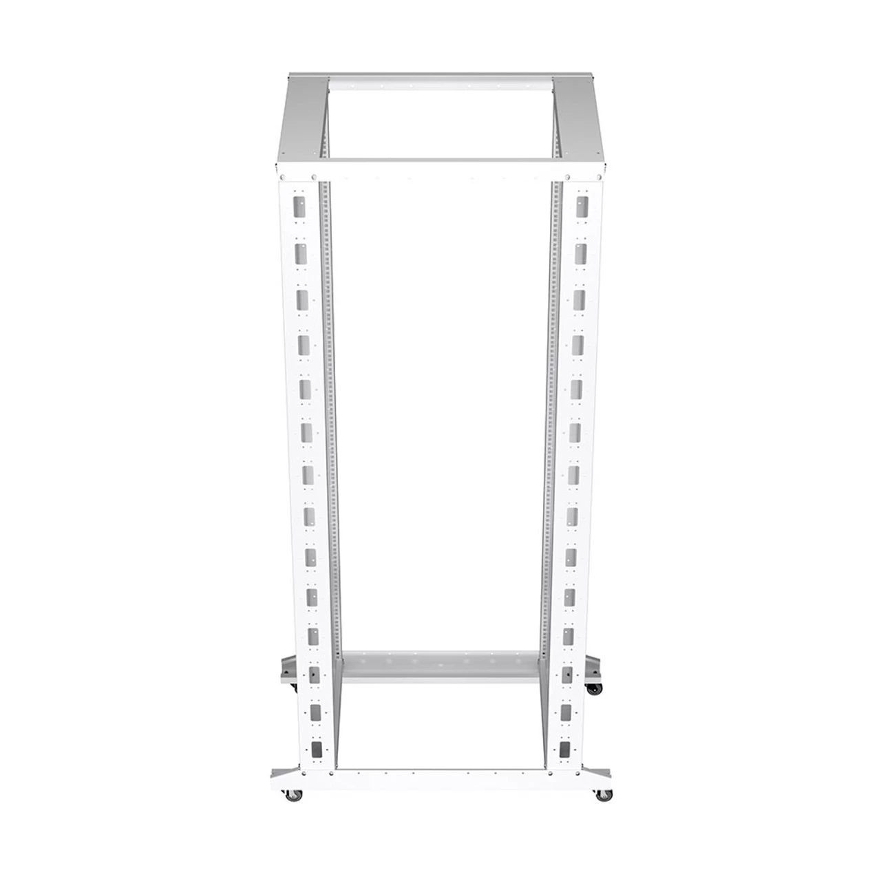 42U Adjustable Depth 4-Post Open Frame, White 9 42U Adjustable Depth 4-Post Open Frame, White - Image 7