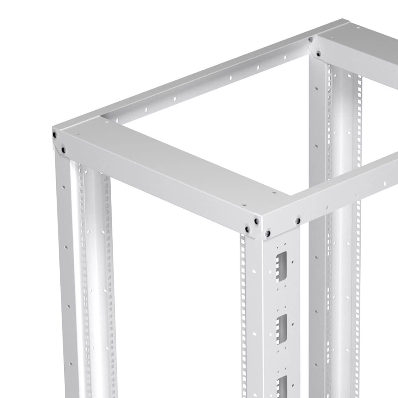 42U Adjustable Depth 4-Post Open Frame, White 11 42U Adjustable Depth 4-Post Open Frame, White - Image 9