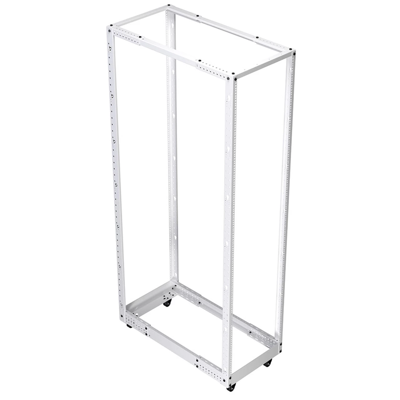 45U Adjustable Depth 4-Post Open Frame Network Rack RAL9003 -Signal White 3 45U Adjustable Depth 4-Post Open Frame Network Rack RAL9003 -Signal White