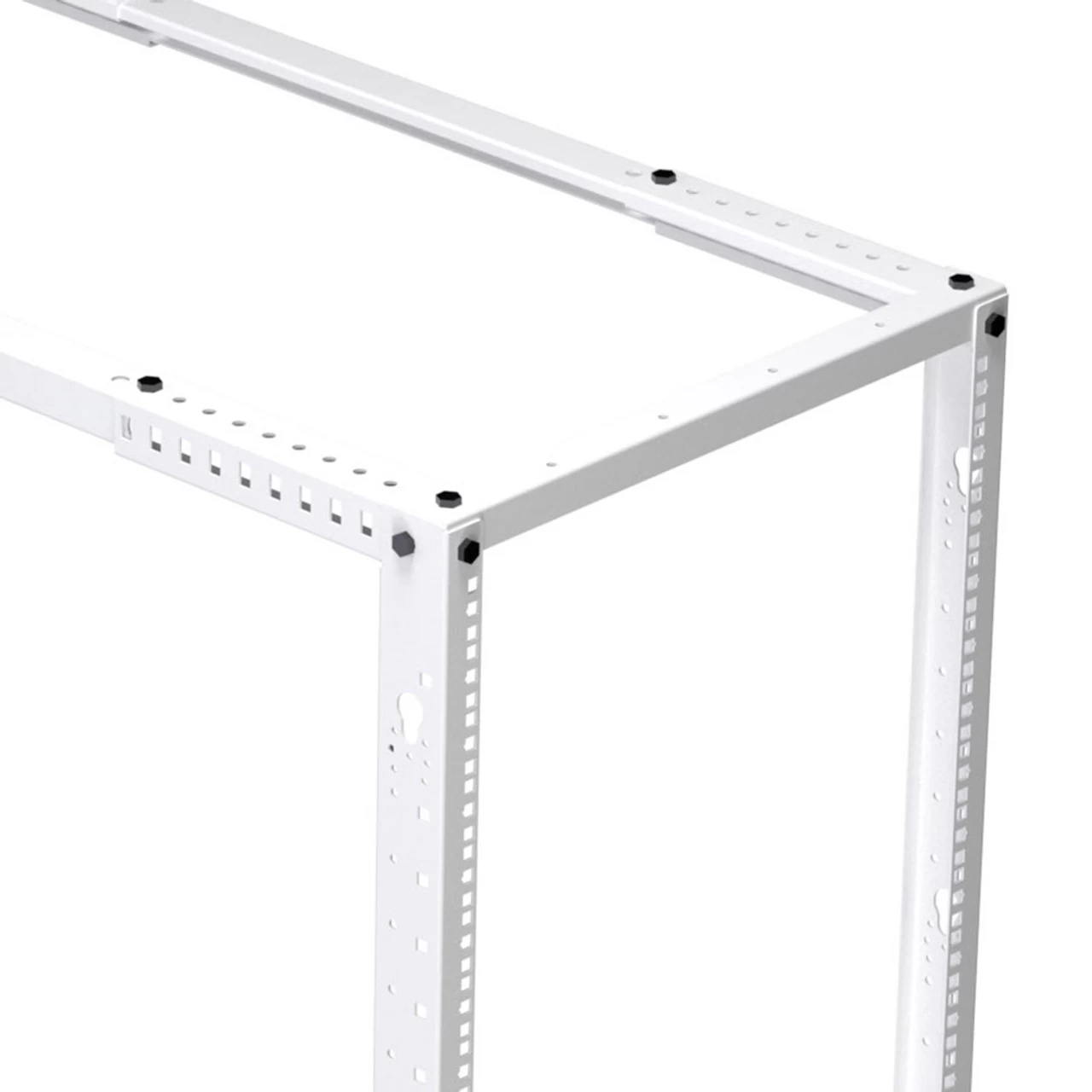 45U Adjustable Depth 4-Post Open Frame Network Rack RAL9003 -Signal White 7 45U Adjustable Depth 4-Post Open Frame Network Rack RAL9003 -Signal White - Image 5