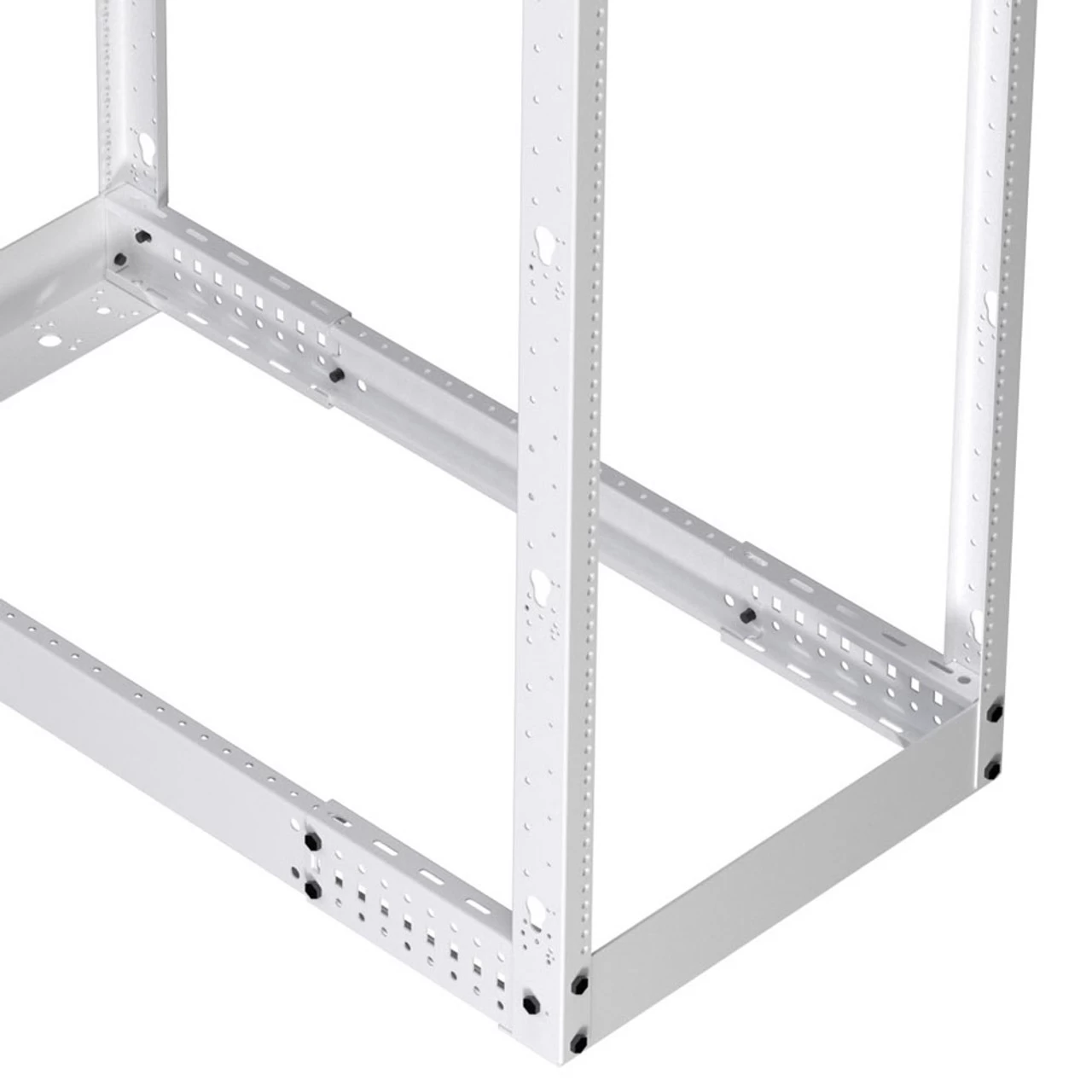 42U Adjustable Depth 4-Post Open Frame, White 6 42U Adjustable Depth 4-Post Open Frame, White - Image 4