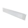 19 Inch Perf Blank Panel 2U- RAL9003, Signal White
