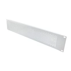 19 Inch Perf Blank Panel 2U- RAL9003, Signal White