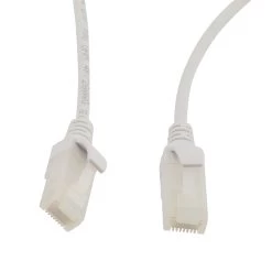 Category 6a 10 Gbps Slim Ethernet Antibacterial Antimicrobial Cable Assembly, RJ45 Male/Plug, U/UTP, 28 AWG, PVC Antibacterial, White, 25 FT 7 Category 6a 10 Gbps Slim Ethernet Antibacterial Antimicrobial Cable Assembly, RJ45 Male/Plug, U/UTP, 28 AWG, PVC Antibacterial, White, 25 FT -Server Cabinet Accessories 00407359 3 21059.1695744088