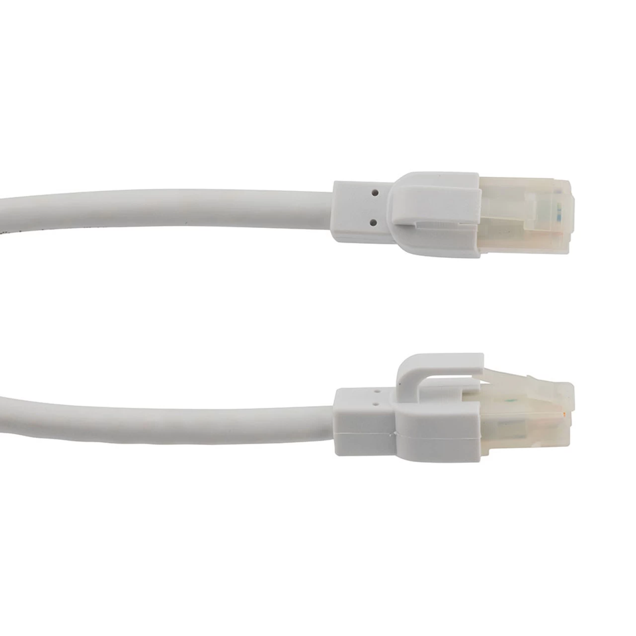 Category 6a 10 Gbps Ethernet Antibacterial Antimicrobial Cable Assembly, RJ45 Male/Plug, U/UTP, 24 AWG, PVC Antibacterial, White, 5 FT 4 Category 6a 10 Gbps Ethernet Antibacterial Antimicrobial Cable Assembly, RJ45 Male/Plug, U/UTP, 24 AWG, PVC Antibacterial, White, 5 FT - Image 2