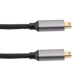 NavePoint Mini DisplayPort Male To Mini DisplayPort Male Braided Cable, PVC With Nylon, Black, Aluminum Shell, Supports 4K @ 60 Hz, 3M 8 NavePoint Mini DisplayPort Male To Mini DisplayPort Male Braided Cable, PVC With Nylon, Black, Aluminum Shell, Supports 4K @ 60 Hz, 3M -Server Cabinet Accessories 00407389 2 97652.1700675736