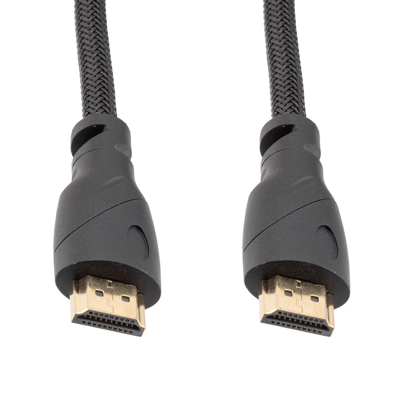NavePoint HDMI 2.0 Ferrites Braided Cable, Poly, Black, PVC Shell, Supports 4K @ 60Hz, 1M 5 NavePoint HDMI 2.0 Ferrites Braided Cable, Poly, Black, PVC Shell, Supports 4K @ 60Hz, 1M - Image 3