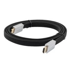 NavePoint Flat HDMI 2.0 Male To Male Braided Cable, PVC With Nylon, Black, Zinc-Alloy Shell, Supports 4K @ 60Hz, 1M 10 NavePoint Flat HDMI 2.0 Male To Male Braided Cable, PVC With Nylon, Black, Zinc-Alloy Shell, Supports 4K @ 60Hz, 1M -Server Cabinet Accessories 00407392 4 17579.1700674896