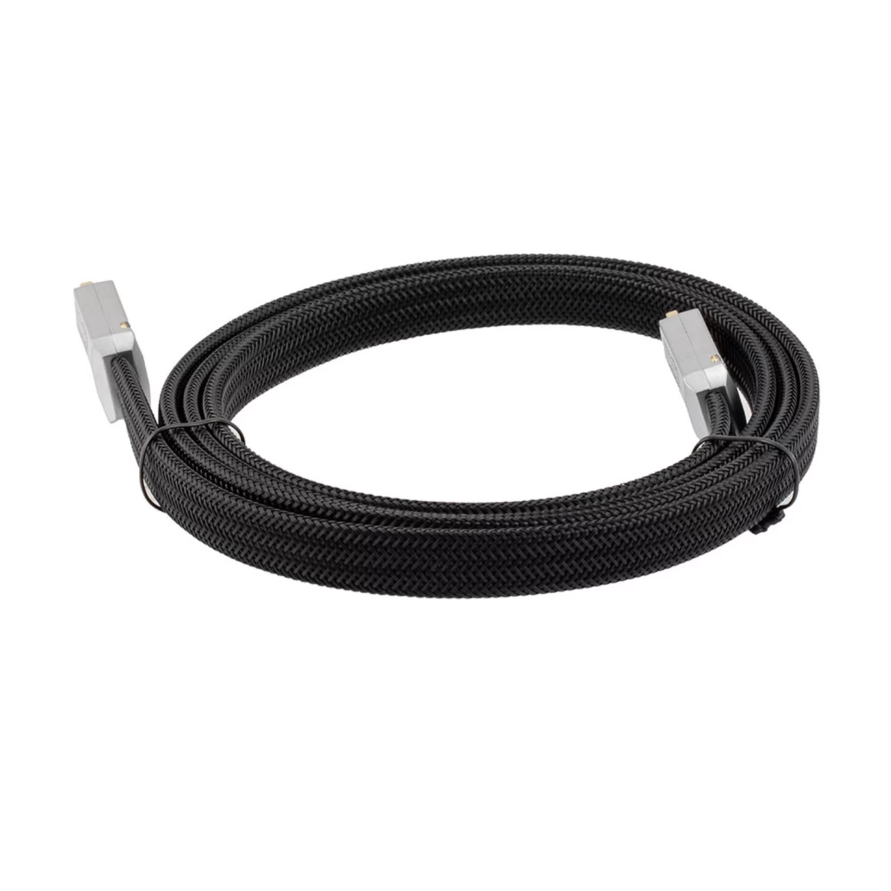 NavePoint Flat HDMI 2.0 Male To Male Braided Cable, PVC With Nylon, Black, Zinc-Alloy Shell, Supports 4K @ 60Hz, 1M 7 NavePoint Flat HDMI 2.0 Male To Male Braided Cable, PVC With Nylon, Black, Zinc-Alloy Shell, Supports 4K @ 60Hz, 1M - Image 5