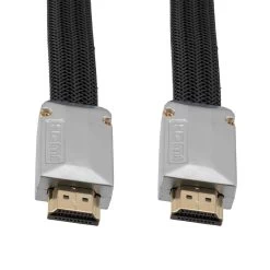 NavePoint Flat HDMI 2.0 Male To Male Braided Cable, PVC With Nylon, Black, Zinc-Alloy Shell, Supports 4K @ 60Hz, 3M 9 NavePoint Flat HDMI 2.0 Male To Male Braided Cable, PVC With Nylon, Black, Zinc-Alloy Shell, Supports 4K @ 60Hz, 3M -Server Cabinet Accessories 00407393 3 78013.1700674726