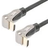 NavePoint HDMI 2.0 Male To Male Braided Cable, PVC With Nylon, Black, Zinc Alloy Shell, Supports 4K @ 60Hz, Right Angle Up To Right Angle Down, 3M 2 NavePoint HDMI 2.0 Male To Male Braided Cable, PVC With Nylon, Black, Zinc Alloy Shell, Supports 4K @ 60Hz, Right Angle Up To Right Angle Down, 3M -Server Cabinet Accessories 00407399 1 86683.1700673704
