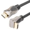 NavePoint HDMI 2.0 Male To Male Braided Cable, PVC With Nylon, Black, Zinc Alloy Shell, Supports 4K @ 60Hz, Right Angle Straight To Right Angle Up, 3M 2 NavePoint HDMI 2.0 Male To Male Braided Cable, PVC With Nylon, Black, Zinc Alloy Shell, Supports 4K @ 60Hz, Right Angle Straight To Right Angle Up, 3M -Server Cabinet Accessories 00407401 1 00516.1700673201