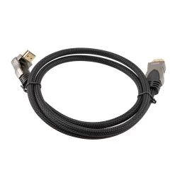 NavePoint HDMI 2.0 Male To Male Braided Cable, PVC With Nylon, Black, Zinc Alloy Shell, Supports 4K @ 60Hz, Right Angle Straight To Right Angle Up, 3M 11 NavePoint HDMI 2.0 Male To Male Braided Cable, PVC With Nylon, Black, Zinc Alloy Shell, Supports 4K @ 60Hz, Right Angle Straight To Right Angle Up, 3M -Server Cabinet Accessories 00407401 5 69843.1700673201
