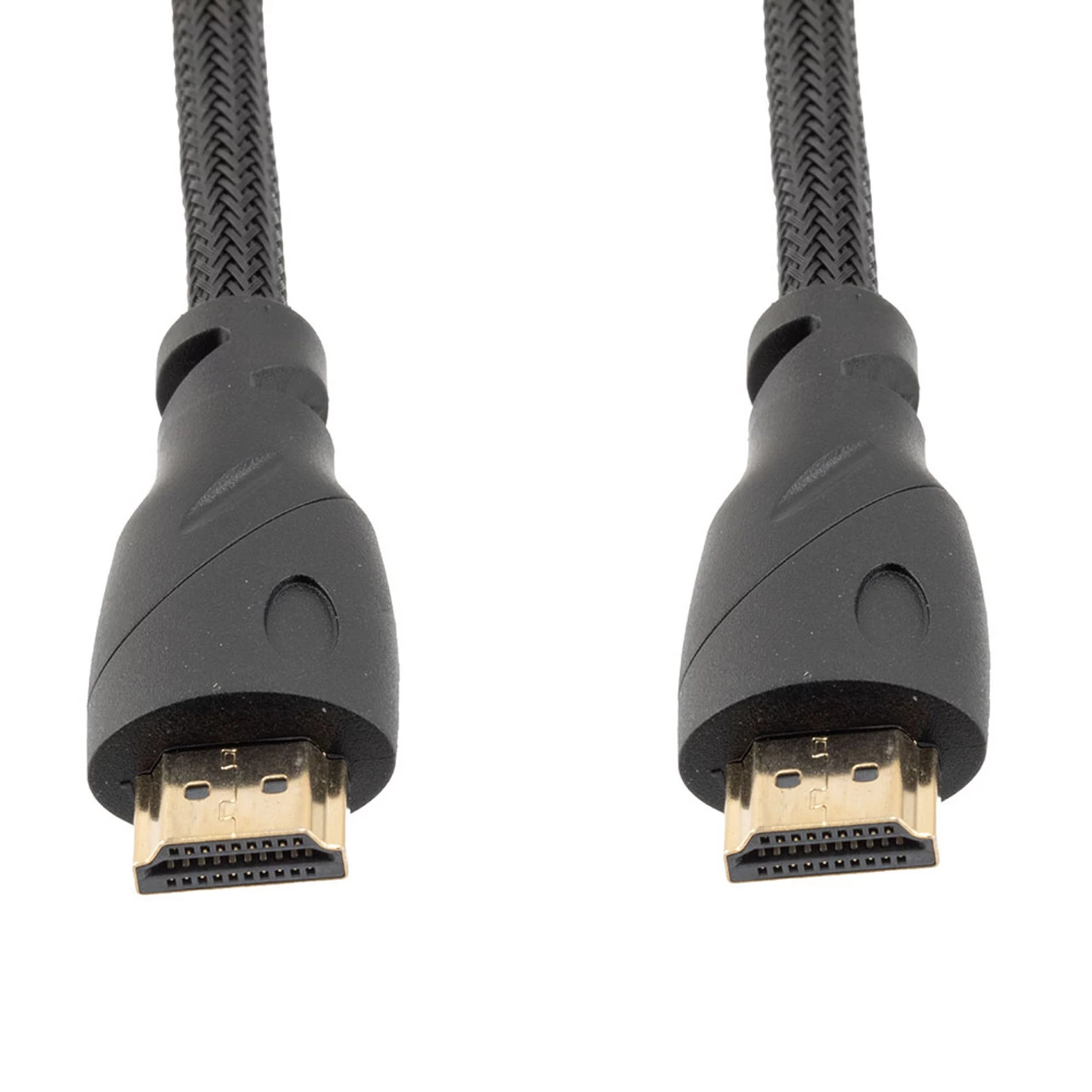 NavePoint HDMI 2.0 Male To Male Braided Cable, PVC With Nylon, Black, PVC Shell, Supports 4K @ 60Hz, 0.5M 5 NavePoint HDMI 2.0 Male To Male Braided Cable, PVC With Nylon, Black, PVC Shell, Supports 4K @ 60Hz, 0.5M - Image 3