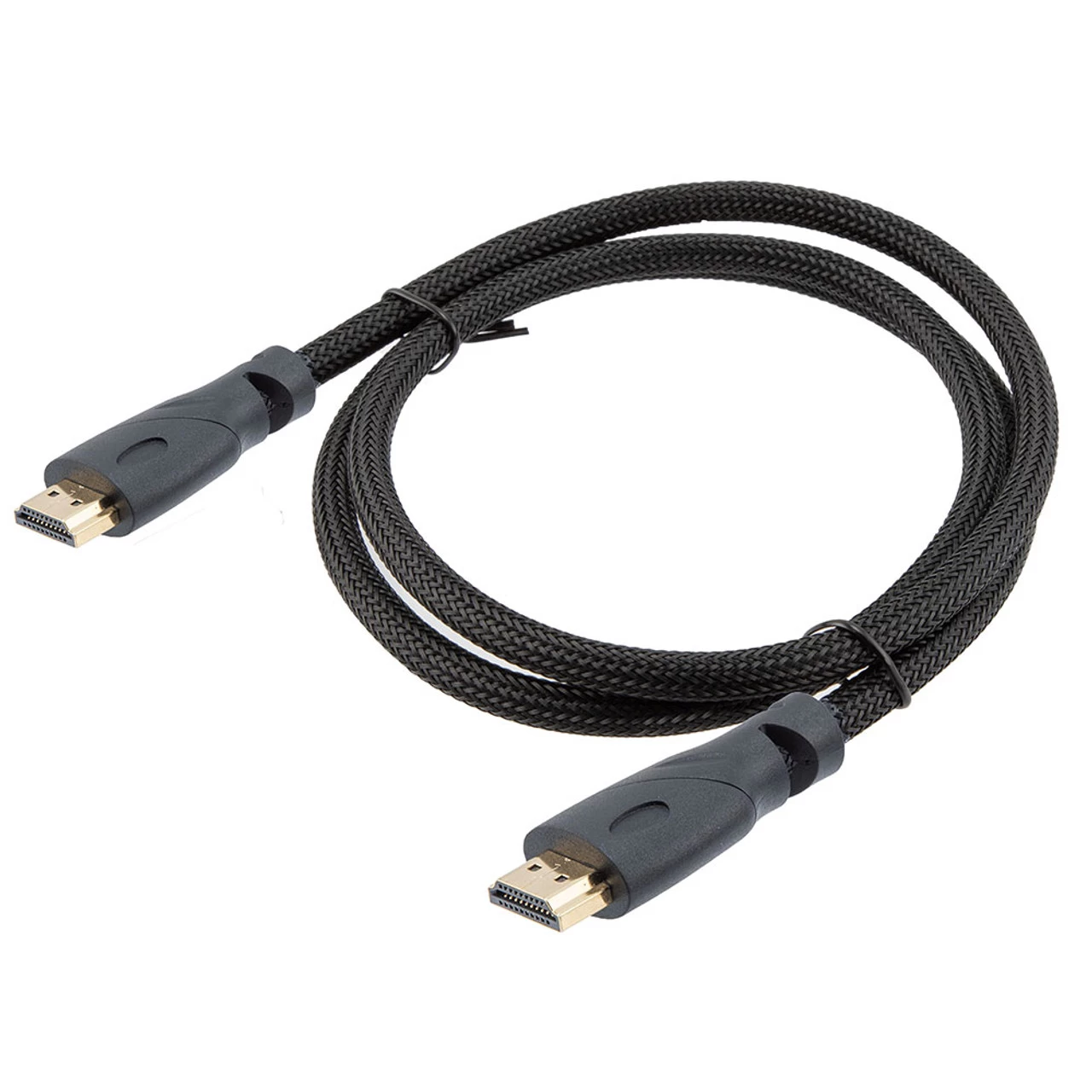 NavePoint HDMI 2.0 Male To Male Braided Cable, PVC With Nylon, Black, PVC Shell, Supports 4K @ 60Hz, 0.5M 6 NavePoint HDMI 2.0 Male To Male Braided Cable, PVC With Nylon, Black, PVC Shell, Supports 4K @ 60Hz, 0.5M - Image 4