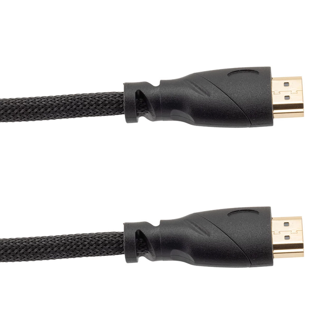 NavePoint HDMI 2.0 Male To Male Braided Cable, PVC With Nylon, Black, PVC Shell, Supports 4K @ 60Hz, 3M 4 NavePoint HDMI 2.0 Male To Male Braided Cable, PVC With Nylon, Black, PVC Shell, Supports 4K @ 60Hz, 3M - Image 2