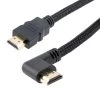 NavePoint HDMI 2.0 Male To Male Braided Cable, PVC With Nylon, Black, PVC Shell, Supports 4K @ 60Hz, Left Angle To Left Angle, 3M 2 NavePoint HDMI 2.0 Male To Male Braided Cable, PVC With Nylon, Black, PVC Shell, Supports 4K @ 60Hz, Left Angle To Left Angle, 3M -Server Cabinet Accessories 00407409 1 20148.1700671582