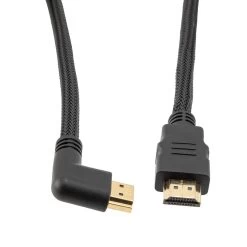 NavePoint HDMI 2.0 Male To Male Braided Cable, PVC With Nylon, Black, PVC Shell, Supports 4K @ 60Hz, Left Angle To Left Angle, 3M 9 NavePoint HDMI 2.0 Male To Male Braided Cable, PVC With Nylon, Black, PVC Shell, Supports 4K @ 60Hz, Left Angle To Left Angle, 3M -Server Cabinet Accessories 00407409 3 01842.1700671584