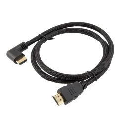 NavePoint HDMI 2.0 Male To Male Braided Cable, PVC With Nylon, Black, PVC Shell, Supports 4K @ 60Hz, Right Angle, 3M 10 NavePoint HDMI 2.0 Male To Male Braided Cable, PVC With Nylon, Black, PVC Shell, Supports 4K @ 60Hz, Right Angle, 3M -Server Cabinet Accessories 00407411 4 35064.1700670512