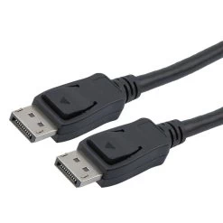 NavePoint DisplayPort 2.0 Male To Male Cable, PVC Jacket, Black, PVC Shell, Supports 16K @ 120Hz, 1MĀ