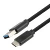 NavePoint USB A 3.0 Male To USB C 3.0 Male Cable, Aluminum Shell, Supports 5 Volts/2 Amps, 5 Gbps, Black Nylon Braid, 0.5M Length 1 NavePoint USB A 3.0 Male To USB C 3.0 Male Cable, Aluminum Shell, Supports 5 Volts/2 Amps, 5 Gbps, Black Nylon Braid, 0.5M Length -Server Cabinet Accessories 00407418 1 69794.1699384461