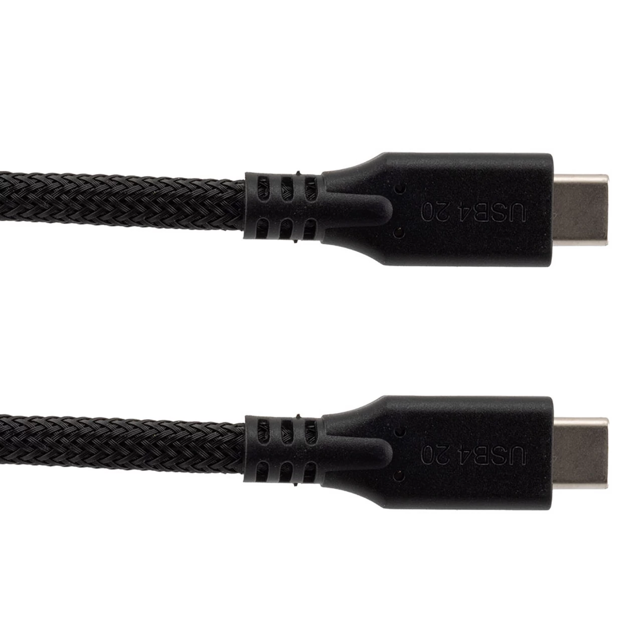 NavePoint USB C 4.0 Male To USB C 4.0 Male Cable, Molded PVC, Supports 20 Volts/100 Watts, 20 Gbps, Black Nylon Braid, 3M Length 4 NavePoint USB C 4.0 Male To USB C 4.0 Male Cable, Molded PVC, Supports 20 Volts/100 Watts, 20 Gbps, Black Nylon Braid, 3M Length - Image 2