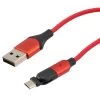 NavePoint USB 2.0 180-degree Rotating Head PVC Nylon Braided Cable, Red, USB A Male To USB Micro Male, 1 Meter 1 NavePoint USB 2.0 180-degree Rotating Head PVC Nylon Braided Cable, Red, USB A Male To USB Micro Male, 1 Meter -Server Cabinet Accessories 00407435 1 57320.1699989026